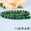 Hongyuan Crystal Pedra Olho de Tigre Verde Natural contas soltas com contas contas redondas acessórios semiacabados DIY Contas de Buda joias atacado
