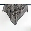 Pañuelo pequeño cuadrado de algodón y lino color marrón estilo Maillard para mujer, estilo nuevo, elegante y versátil, pañuelo decorativo para la cabeza, diadema, pañuelo de cuello, accesorio para la cintura