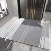 Nuevo Felpudo de Entrada de Barro Diatómico Absorbente de Agua Antideslizante Felpudo de Cocina Felpudo de Baño Cortable