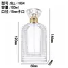 Botellas de Perfume de 30/50/100 ml en Stock, Botellas de Vidrio Vacías de 15 mm con Tapa de Rosca y Tapas de Diamante, Venta al por Mayor de Alta Gama
