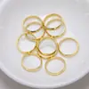 14K cor ouro círculo de retenção furo reto anel de contas diy contas soltas brincos de contas pulseira colar acessórios de venda quente