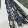 Manija de Puerta de Acero Inoxidable con Mármol Estilo Chino para Puertas de Cristal de Hotel y Club, Manija Universal para Puertas de Madera Maciza, Personalización de Fábrica