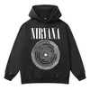 Nirvana retro americano high street moletom com capuz desgastado lavado masculino oversized