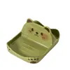 Suporte de Tampa de Panela Urso de Desenho Animado Suporte de Espátula de Mesa Armazenamento de Tampa de Panela Tábua de Corte Bancada de Cozinha Prateleira Criativa Doméstico