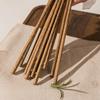 Palillos de madera con forma de alitas de pollo para el hogar, de alta calidad, de madera maciza natural, sin pintura ni cera, para vajilla doméstica, juego de 10 pares en caja de regalo