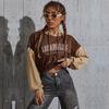 2024 Nuevo Otoño Europeo y Americano Combinación de Colores Corto Bm Ombliguera Sudadera con Capucha Deportiva Casual Amazon para Mujer