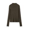 Suéter de Punto de Lana con Cuello de Tortuga Medio, Suéter Base de Cachemira Otoño/Invierno 2025 para Mujer, Suéter Interior de Corte Ajustado para Mujer