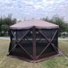 Tienda Hexagonal Personalizada Equipo de Camping al Aire Libre Gran Espacio Anti-Mosquitos y Ventilación Pérgola Protección Solar Malla Tienda Familiar