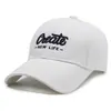 Sombrero de Sol de Borde Ancho Bordado con Letras Street Casual para Mujer, Gorra de Béisbol Versátil para Adelgazar la Cara