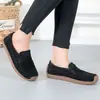 Zapatos Mocasines para Mujer de Piel de Ante Slip on Mocasines Zapatos Planos Transpirables Ligeros Zapatos Náuticos