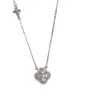 Collar de Trébol de Cuatro Hojas con Circonita de la Suerte, Lujo Accesible y Diseño de Nicho de Gama Alta, Cadena para Clavícula de Acero de Titanio de Lujo Accesible para Novia