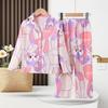 Pijama para Niña Primavera y Otoño Manga Larga Traje Infantil Niña Dibujos Animados Princesa Delgado Ropa de Casa 2025 Nuevo Ropa Exterior