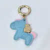 Ahora mismo llavero rico accesorios cordero creativo personalidad lindo dibujos animados zodíaco bolsa llavero de coche colgante