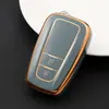 Adecuado para coche Toyota corona Carolina Camry borde dorado coche TPU pegamento flexible funda de llave todo incluido para mujer