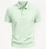 Nuevo Stock Camisa Polo Sin Costuras Sensación de Hielo Unisex Estampado Secado Rápido Camiseta de Negocios Transfronterizo