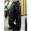 Jeans Camuflados Estilo Americano para Mujer, de Tiro Alto, Corte Holgado, Pierna Recta, Pantalones Anchos de Trabajo, Modelo Nuevo Tendencia Primavera 2026