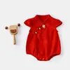 Ropa de abrigo para bebé, ropa holgada, Cheongsam de seda natural, mono de manga corta, verano, fino, nuevo, para bebé recién nacido, estilo chino de verano
