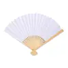 Abanico de papel en blanco abanico plegable abanico blanco abanico para pintar niños manualidad hecha a mano para jardín de infantes dibujo