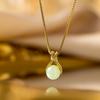 Alta calidad Elegante Lujo Ligero Cobre de Zirconio Completo Micro-incrustación Collar para Mujer Chapado en Oro Real Simple Celebridad Cibernética Delicada Cadena para Clavícula Cadena para Cuello