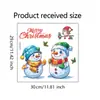 VA-M167 Muñeco de Nieve Navideño Lema en Inglés Dormitorio Baño Inodoro Decoración Pegatinas de Pared Autoadhesivas Venta al por Mayor Comercio Exterior