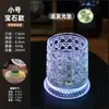 Vaso de Whiskey con Relieve de Lujo Ligero con un Diseño Elegante, Vaso Giratorio Popular para Aliviar el Estrés, Copa de Vidrio para Licor, Vaso para Bebidas Frías