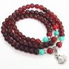 Puesto superventas pequeños regalos como regalos pulsera de granate imitación de 6 mm pulsera para mujer joyería al por mayor