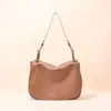 Nuevo Modelo Primavera 2026 Bolso TOGO de Cuero de Vaca de Capa Superior Tipo Silla de Montar para Mujer, Bolso Cruzado para Hombro, Gran Capacidad, Estilo Relajado para Viajes Diarios