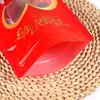 Bolsas Universales de Doble Felicidad para Bodas, Caramelo, Fruta Seca, Plástico con Cierre Hermético, Bolsas Rojas de Regalo, Bolsas para Empaquetar Caramelo de Boda para el Hogar, Venta al por Mayor