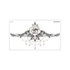Colección Rui Ka Long: Pegatinas de Tatuaje con Patrón Seductivo para Clavícula y Pecho, Pegatinas de Tatuaje Sexy, Diseño Floral de Larga Duración con un Toque de Lujo