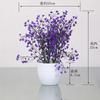 Decoración de plantas verdes, pequeña maceta de plástico, flor falsa, traje floral, decoración de bonsái, arreglo floral para el hogar, planta en maceta