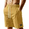 Shorts Esportivos Masculinos de Veludo Listrado Estilo Americano para Verão Amazon Transfronteiriço Calças Casuais Simples para Praia e Basquete