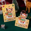 Tarjeta de felicitación tridimensional de Navidad de Amazon transfronteriza Flores Regalo Tarjeta de bendición escrita a mano Nochebuena Tarjeta de felicitación creativa Venta al por mayor