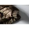 Jaqueta Masculina de Lã e Algodão Davic Estilo Old Money Retrô Americano Pied-de-Poule Inverno Quente Gola Lapela Algodão My031