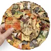 50 Piezas de Pegatinas Retro de Huella de Quemado, Fragmentos de Papel de Brasas, Graffiti Creativo, Caja de Almacenamiento para Refrigerador, Pegatinas para Cuaderno