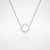 Nuevo Collar de Acero Inoxidable Estilo Europeo y Americano que No se Desvanece, Cadena para Clavícula con Colgante de Zapatos de Tacón Alto con Lazo de Moda para Mujer