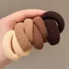 Elástico Larga Ampliado para Cabelo tipo Toalha, Faixa Grossa para Rabos de Cavalo, Alta Elasticidade, Não Danifica o Cabelo, Elástico Liso, Corda de Elástico para Cabelo