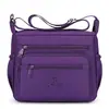 Bolso bandolera multicapa de nailon, gran capacidad, ligero, adecuado para ir al trabajo, simple y versátil, bolso pequeño de nailon