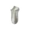Calcetines para Hombre, Color Sólido, Anti-Olor, Estilo de Negocios, Calcetines de Longitud Media para Cuatro Estaciones, Transpirables, Absorbentes del Sudor, Calcetines Deportivos, Calcetines Cortos Negros y Blancos para Hombre