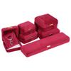 Joyero de hierro de terciopelo, caja para anillos, caja para collares, joyero creativo con hebilla dorada, caja para pulseras, caja para cadena larga