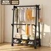 Arara Simples para Roupas Atacado Transfronteiriço, Cabideiro de Chão para Quarto, Cabide Móvel para Ambiente Interno, Preço de Fábrica