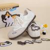 Tuopin Sapatos de Treinamento para Gatos Quatro Estações Nova Palmilha com Suporte de Arco Sapatos Casuais Versátil Solado Macio Tênis Branco Sapatos de Skate Tp491L