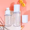 Atacado 100ml Água de Essência Frasco Cosmético Petg Parede Grossa Frasco com Bomba para Óleo Essencial 30-120ml Frasco para Líquido de Essência