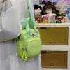 Estilo Coreano Color Puro Contraste Cruzado Pequeña Bolsa Chica Suave Estudiante Salida Diaria Casual Mini Teléfono Móvil Bolsa de Cosméticos Moda