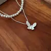 Collar de Mariposa Cola de Golondrina Suave y Versátil para Mujer, Diseño de Mariposa Artístico Minimalista, Colgante de Artesanía de Alta Gama, Cadena para Clavícula