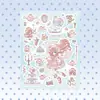 Pegatinas de dibujos animados Coisini original linda personaje de chica de anime japonés pegatinas de tarjeta goo pegatinas para cuenta manual de ins