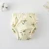 Calça de Treinamento para Bebê Estilo Coreano Algodão Gaze Lavável Bolso para Fralda Calça de Aprendizado Fraldas de Pano para Bebê Fraldas Respiráveis Categoria A