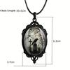Estilo Gótico Vintage Castillo Murciélago Cuervo Cruz Sangre Gato Negro Iglesia Cementerio Vampiro Collar Vintage