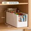 Caja de Almacenamiento de Plástico Grueso Nueva, Organizador de Gabinete Multifuncional para Tazones y Palillos, Caja de Almacenamiento con Ranura en Forma de U para Snacks y Medicinas