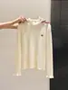 Camiseta Base de Punto de Cuello Alto a Media Altura Color Avena para Mujer, Otoño e Invierno, con Bordes Fruncidos, Manga Larga, Suéter de Estilo Suave