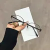 2026 Nuevas Gafas de Sol Retro Estilo Metal Old Money Europeo y Americano para Mujer, Forma Ovalada, Protección UV, Gafas de Sol para Proteger del Sol